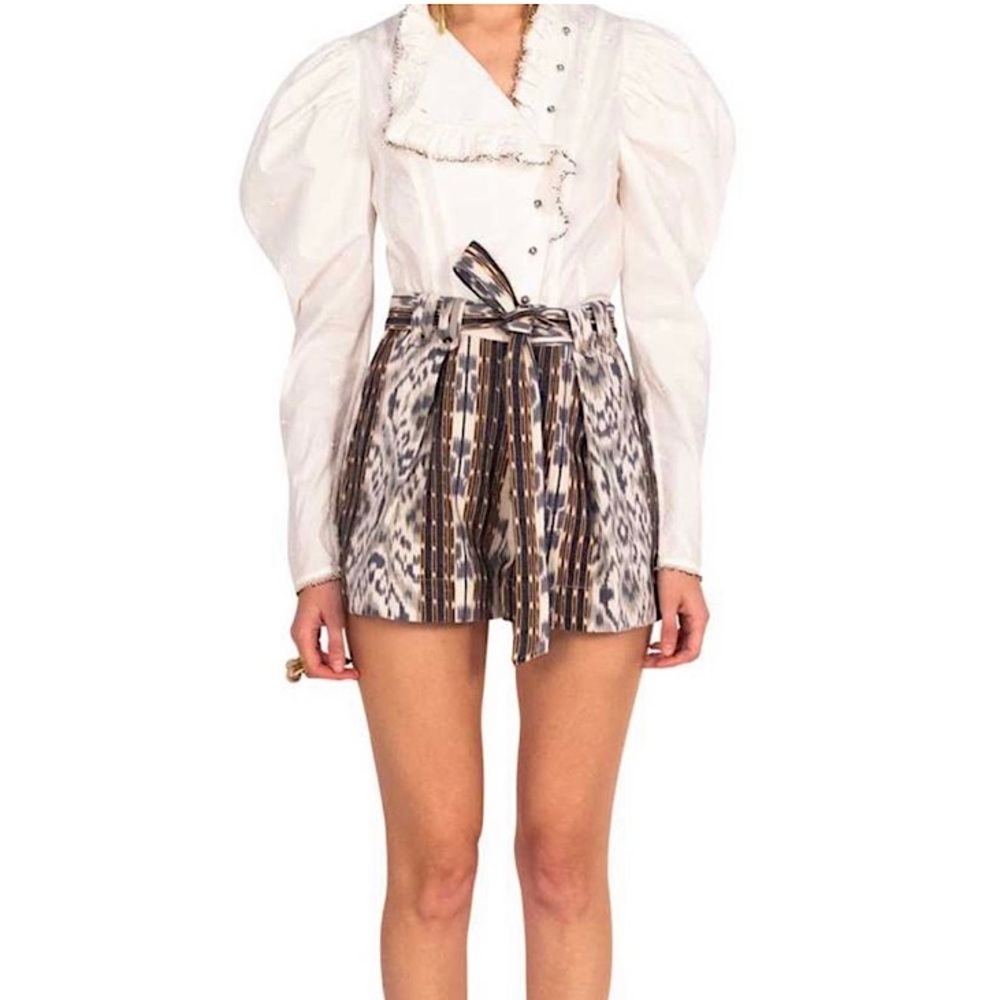 Ulla Johnson Rafa Belted High Waisted Shorts
